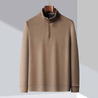 Pull en soie élégant pour hommes, raffiné et confortable, parfait pour l’automne et l’hiver.